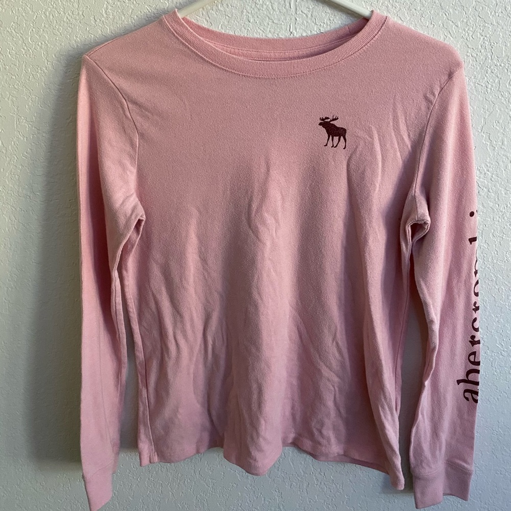 Pink Long sleeve Abercrombie shirt